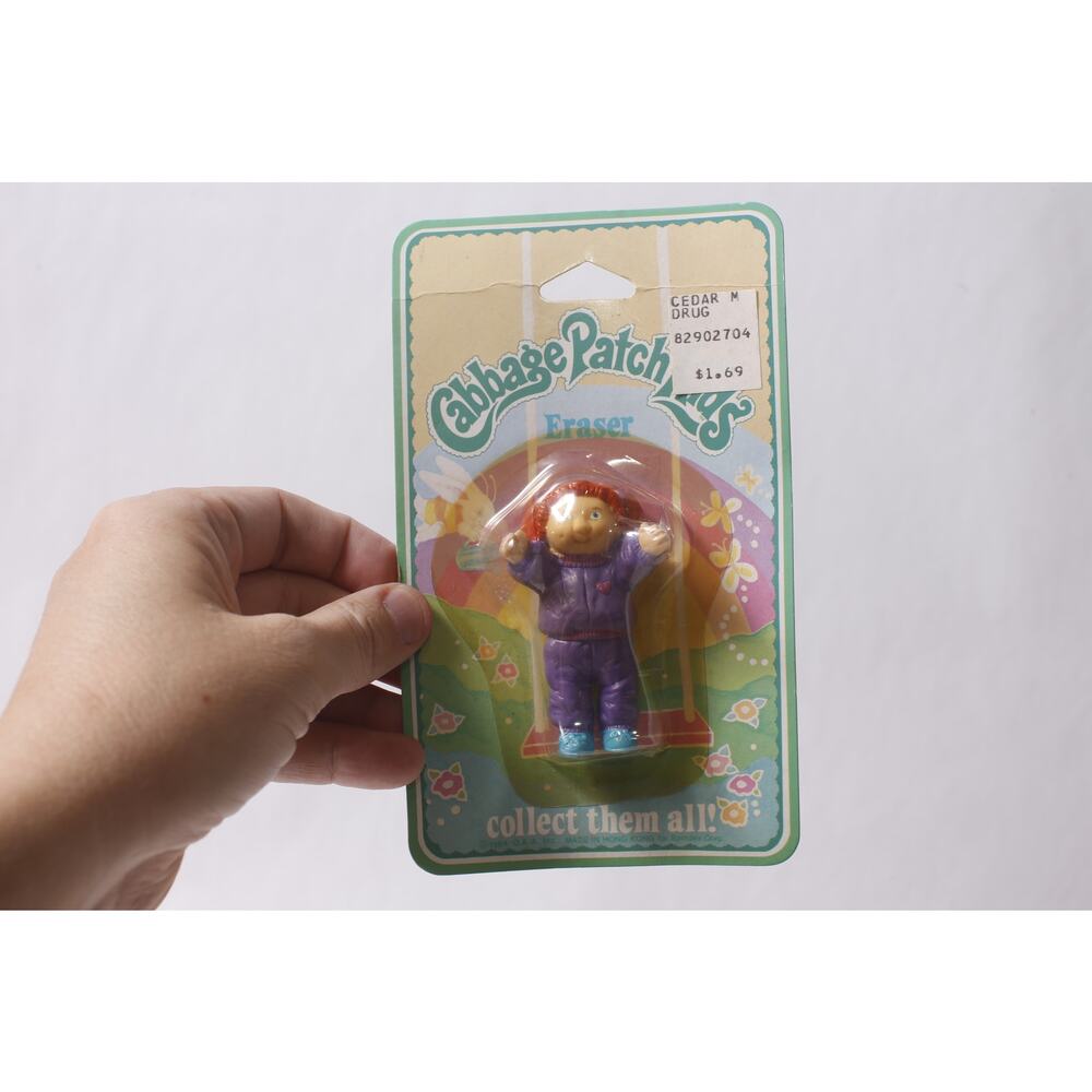 1984 Cabbage Patch Kids Eraser Waving Girl Figurine Stationery ~ 260514-WH 1370